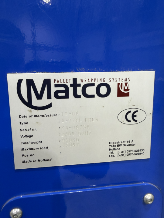 Matco A718L PREA