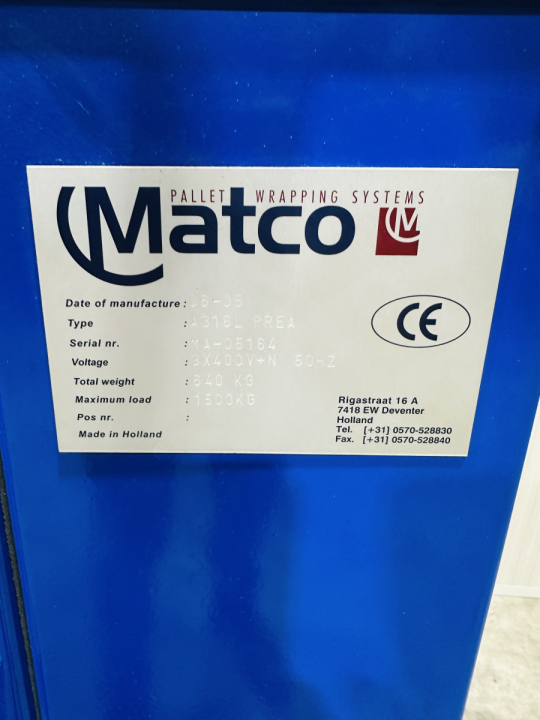Matco A316L PREA