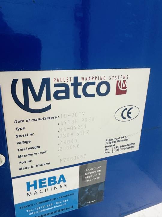 Matco A718H PREA