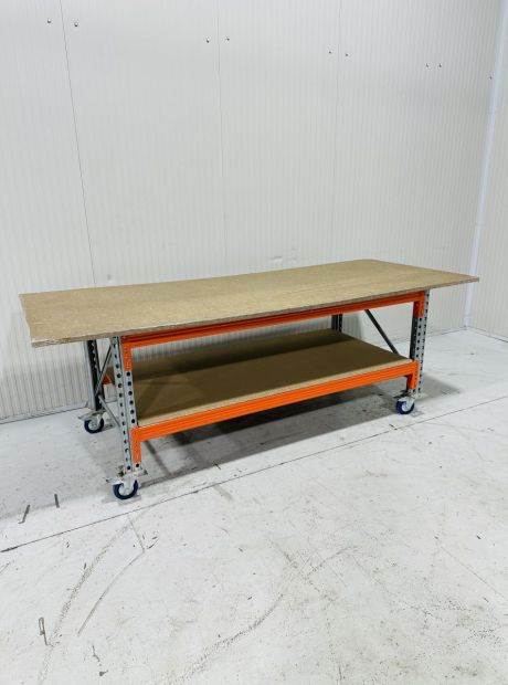 Mobiele dubbellaags werktafel